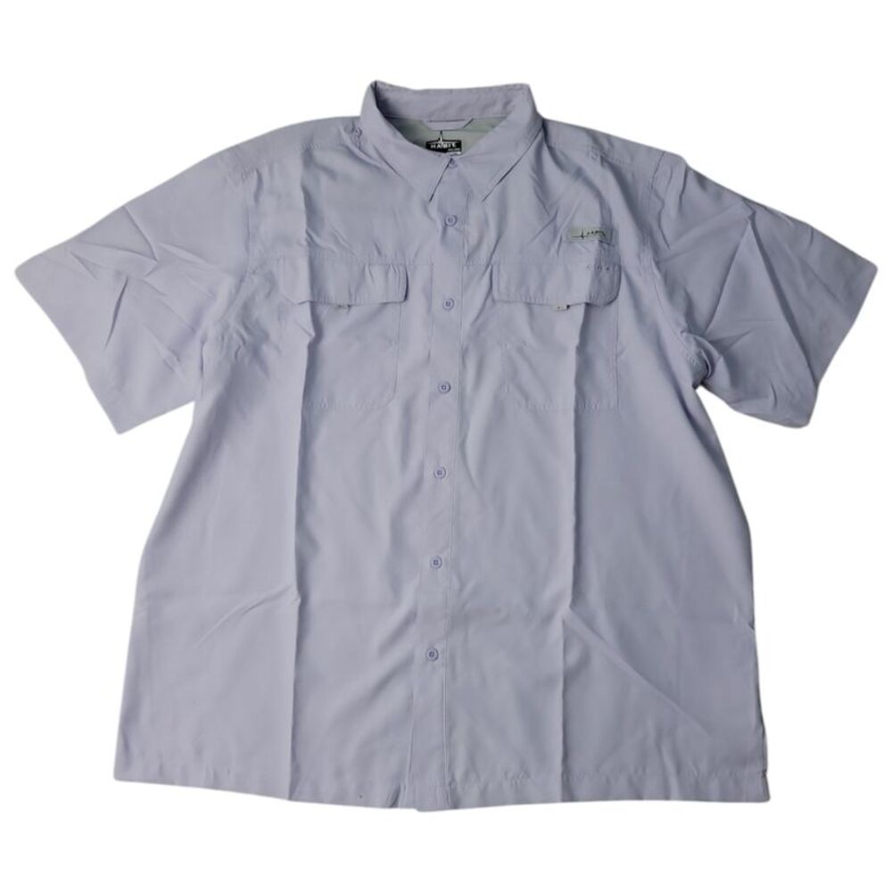 Purple Heather - Habit Men's Short Sleeve Blue Springs 40+ UPF Quick Dry River S